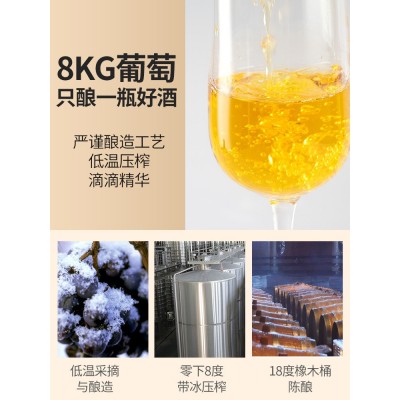 起泡酒气泡冰酒白葡萄酒甜型甜酒贵腐果酒女士低度甜红酒6支装图3