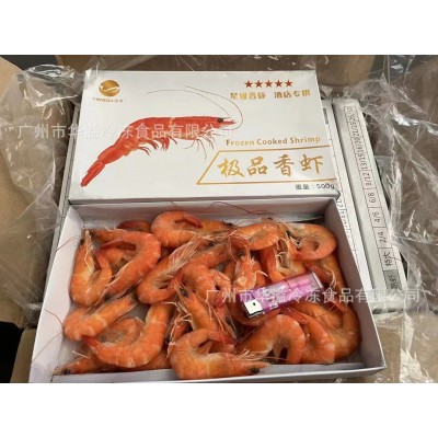 21/25连头熟虾 500克*10盒/件 熟冻对虾 熟基围虾 冷冻香虾图2