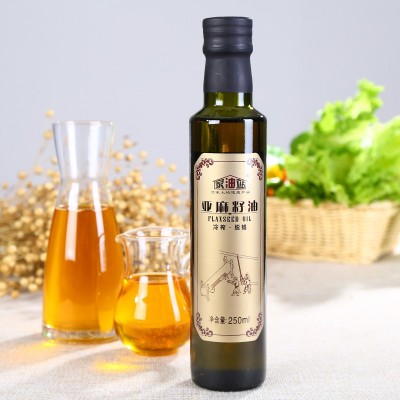 内蒙古家油站亚麻籽油250ML 亚麻油 月子油 学生油 冷榨脱蜡图4