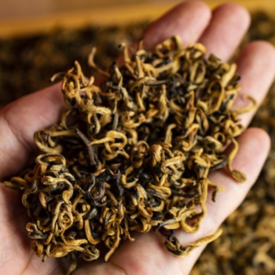 云南凤庆红茶滇红茶源头茶农批2022新茶散装红茶功夫茶金螺40斤箱图4