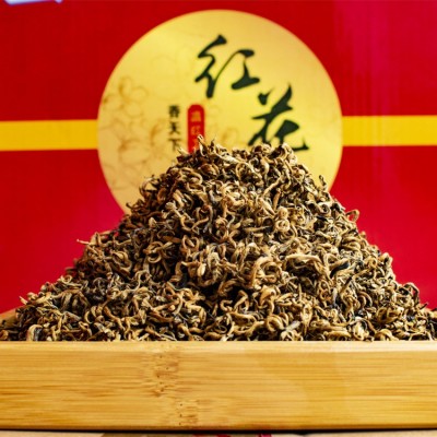 云南凤庆红茶滇红茶源头茶农批2022新茶散装红茶功夫茶金螺40斤箱图2