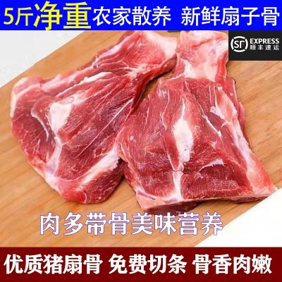 新鲜扇子骨手抓骨猪扇骨条国产猪肉肩胛骨有肉有骨烧烤食材批发