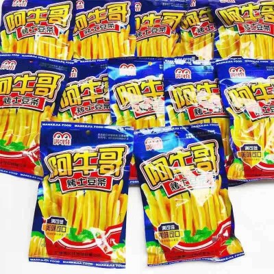 满可佳阿牛哥烤土豆条番茄味薯条23g80后怀旧膨化食品休闲小零食图3