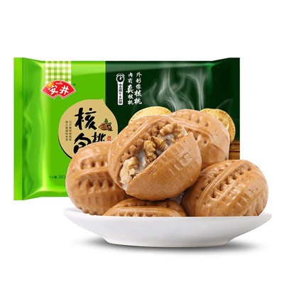 安井早餐面点食品核桃包流沙包卡通包半成品早餐冷冻食品即热即食图5