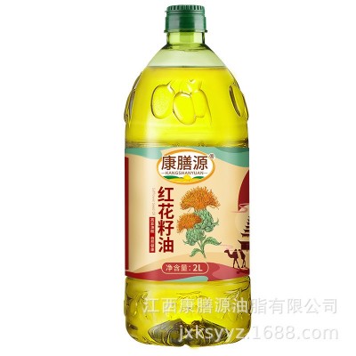 康膳源新疆原产地冷榨红花籽油 2l高亚油酸家用健康植物食用油图5