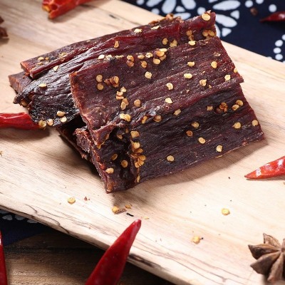 牛肉干风干牛肉同类食品藏香猪肉500g批发小吃西藏特产散装牦牛肉图2