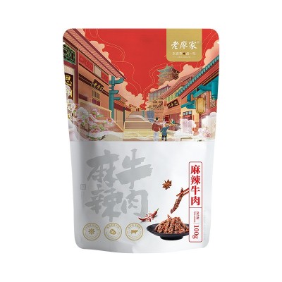 网红蔚来汽车同款四川特产麻辣牛肉办公室休闲即食牛肉干零食批发图4