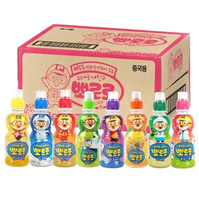 韩国pororo啵乐乐饮料235ml*24瓶整箱宝露露进口果味饮品果汁饮料图4