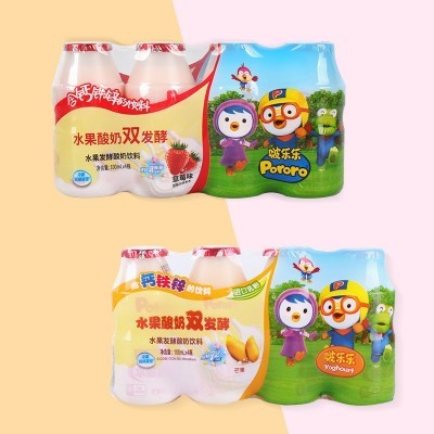国产啵乐乐乳酸菌饮品100ml*4瓶/板保质期9个月水果含乳 酸奶饮料图3