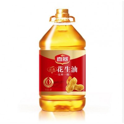 公司中秋年货福利 厂家直供喜燕花生油4l浓香食用油粮油调味图3