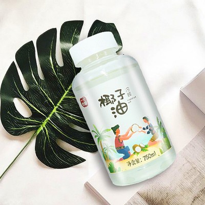 椰泽坊冷榨椰子油750ml 海南椰子油厂家直销食用油厂家批发图3