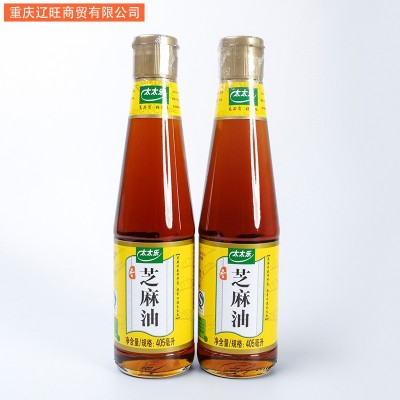 批发太太乐芝麻油 405ml压榨食用芝麻香油火锅凉拌图4