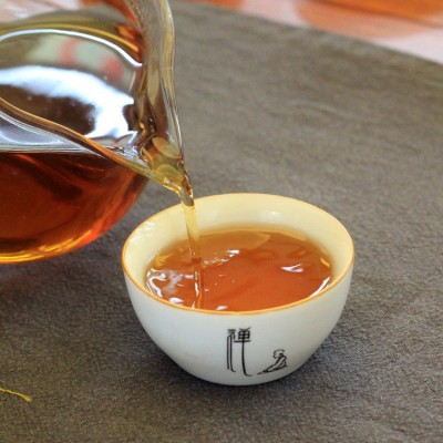 6.3两黑茶批发茶叶湖南安化黑茶煮茶义聚昌手筑金花茯砖茶318g图3