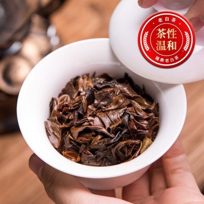福鼎2008年高山老白茶贡眉枣香350g茶饼茶叶散茶福建产地厂家批发图2