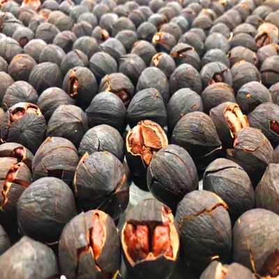 新货黑珍珠临安水煮五香原味手剥山核桃 250g连罐 坚果零食批发图4