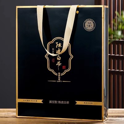 源头厂家供应链陈皮白茶福鼎老白茶贡眉寿眉小方片茶叶礼盒装360g图3