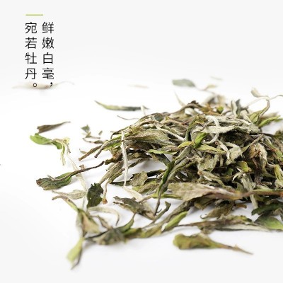 福鼎老白茶花香日晒白牡丹2017年干仓泡袋装企业送礼直播可定制图3