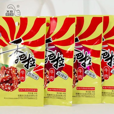 新疆香巴拉牛肉干39g*5娜扎同款新疆烤肉酱牛肉即食零食特产图2