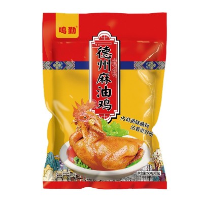 一件代发525g德州麻油鸡烧鸡特产网红熟食麻油鸡脱骨真空包装烧鸡图5