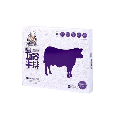 整切雪花西冷牛排130g1街头牛排西餐厅调理冷冻牛排代发批发图5