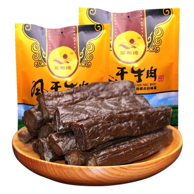 内蒙古特产风干黄牛肉干500g原味香辣味休闲零食手撕牛肉 散装小吃图5