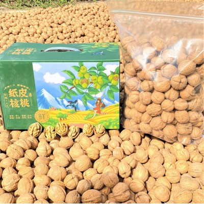 新疆特产包邮新货阿克苏温宿185薄皮纸皮生核桃干货炒货坚果500克图4
