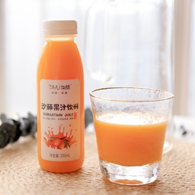 柒语沙棘果汁300ml*10瓶新疆阿勒泰地区优质沙棘鲜果冷榨饮品整箱图3