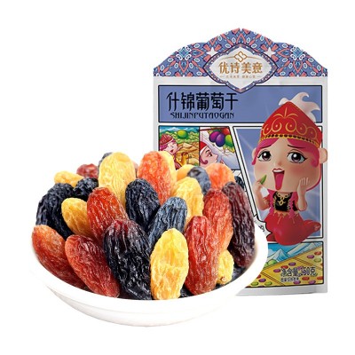 什锦葡萄干 150克 四色葡萄干 新疆特产 休闲零食 蜜饯提子干批发图2