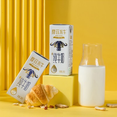 来思尔摩菲水牛乳纯牛奶206g10盒一件发成人学生摩早餐奶图2