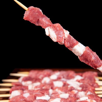 宁夏津玖羊盐池滩羊羊肉串30g商用家庭户外烧烤食材串半成品批发图4