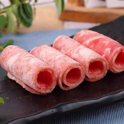批发牛肉卷 肥牛卷 涮火锅食材 牛肉片批发 烧烤食材家用商用牛肉图4