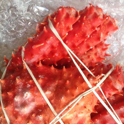智利帝王蟹帝王岛皇帝蟹无冰梭蟹肉海鲜螃蟹刺身食材蟹棒肉500g图4