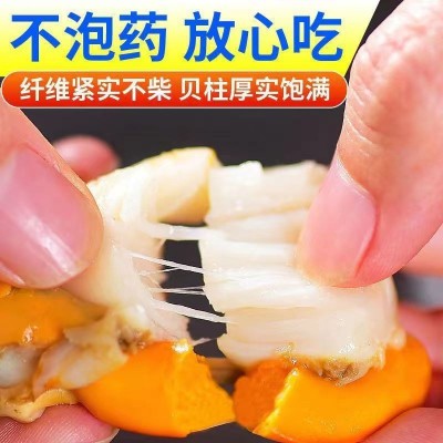 扇贝肉大号无冰衣鲜活新鲜批发一整箱真空包装带黄冷冻全贝图4