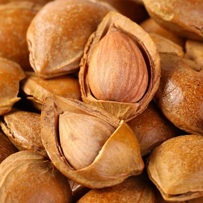 鼠状元 小白杏148g/袋手剥坚果炒货休闲零食年货干果原味杏仁批发图2