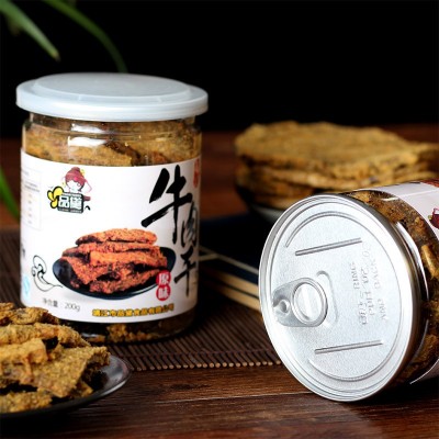 品黛牛肉片 特产零食品小吃 五香 香辣 咖喱 沙嗲可选 200g图4