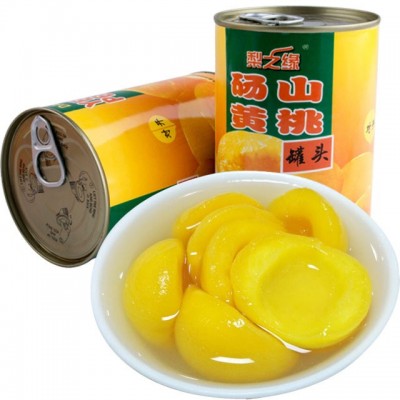 安徽砀山黄桃罐头新鲜水果罐头12罐头脆甜可口办公休闲零食品直销图3