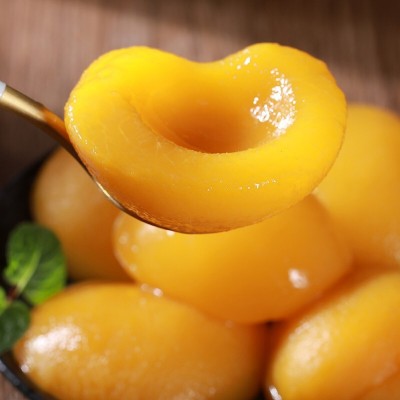 湖北鑫勇泰黄桃罐头425g*4 罐新鲜水果罐头烘焙零食黄桃罐头代发图3