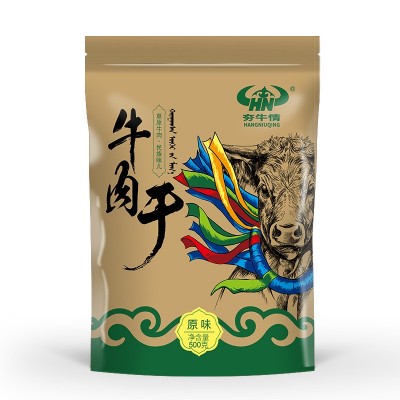 夯牛情内蒙古手撕风干牛肉干散装肉脯辣零食包装特产牛肉真空熟食图5