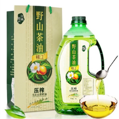 江西赣江茶油 物理压榨山茶油 食用茶籽油1.8L单瓶装图5