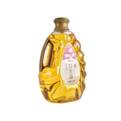 桶装2.5L花生仁油 家用压榨花生油餐厅食用油 炒菜烹饪花生油图5
