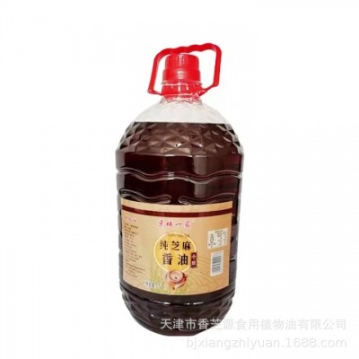 京城一家纯芝麻香油5L图5