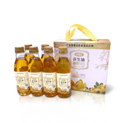 明富花生油 瓶装家用炒菜厨房调味料礼品食用油礼盒装促销图5