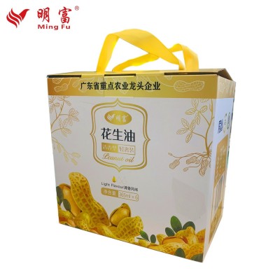 明富花生油 瓶装家用炒菜厨房调味料礼品食用油礼盒装促销图3