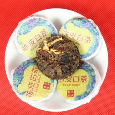 陈皮白茶饼干茶 新会十年陈皮福鼎白茶寿眉贡眉 源头工厂批发图5