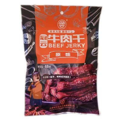 山西特产冠云平遥牛肉风干88克原味香辣烧烤批发零售零食图4