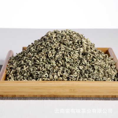 大量批发 云南绿茶 2022年明前春茶 单芽 碧螺春 散茶 茶叶 500克图2