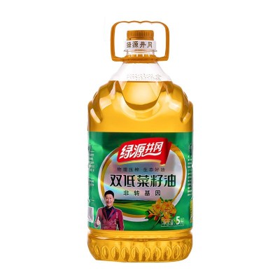 绿源井冈双低菜籽油5l压榨一级菜籽餐饮用油食用油厂家批发菜油图4