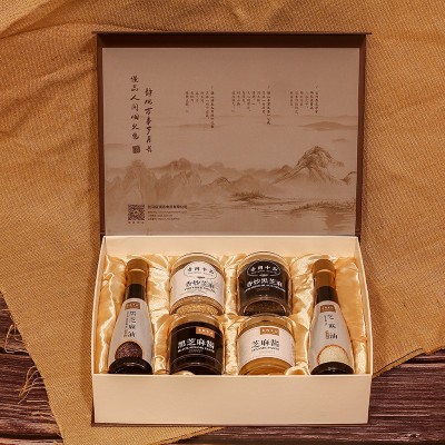 顶志 芝麻油 芝麻香油 调味 麻油 纯压榨香油 芝麻酱 礼盒装图2