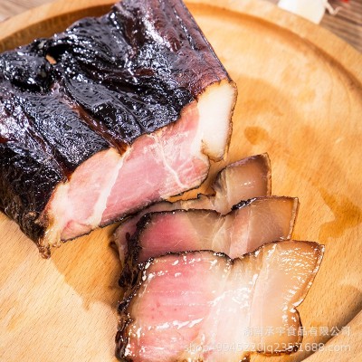 湖南特产 500G装五花腊肉农家柴火烟熏腊肉前后腿肉 批发销售图3