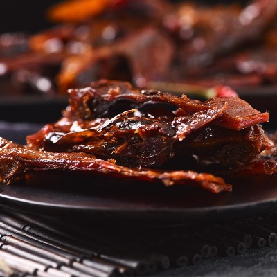 湖南常德酱板鸭开袋即食特色麻辣小吃风干手撕鸭肉袋装零食批发图2